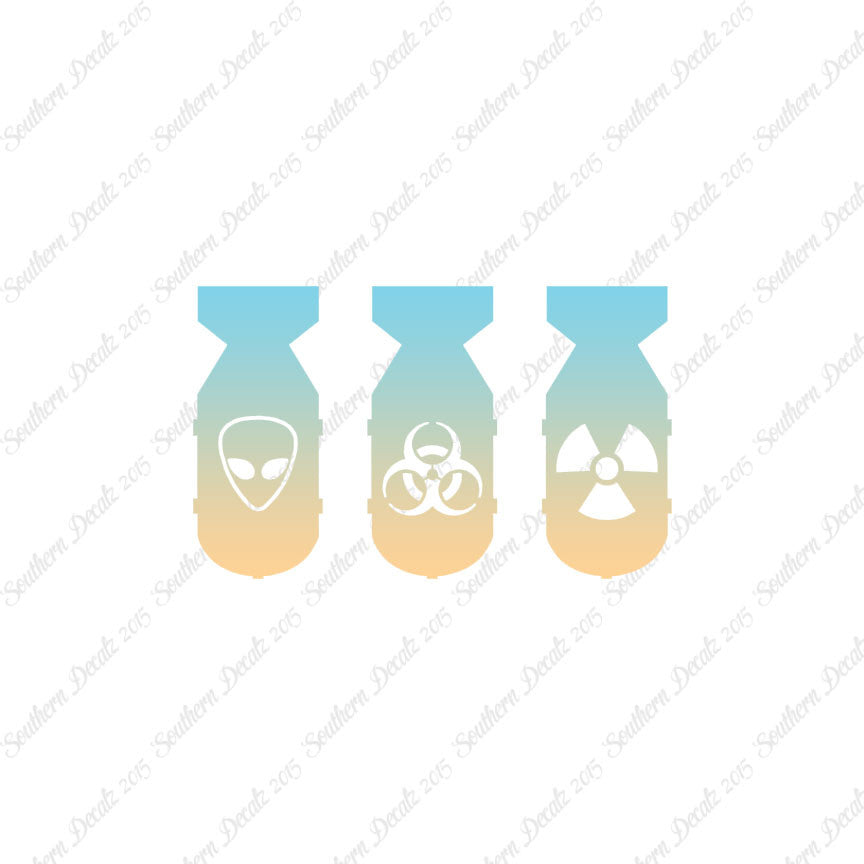 3 Bomb Alien Nuke Biohazard