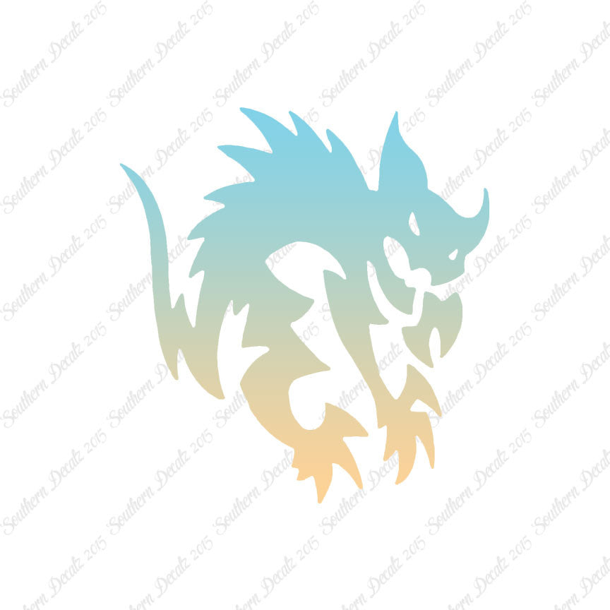 Scared Tribal Cat