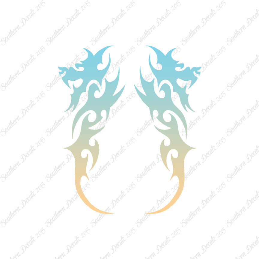 Pair of Tribal Dragons