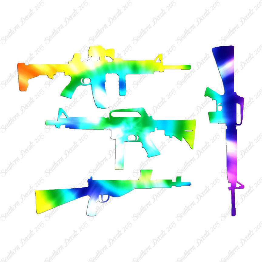 Set Of 4 Assault Rifles