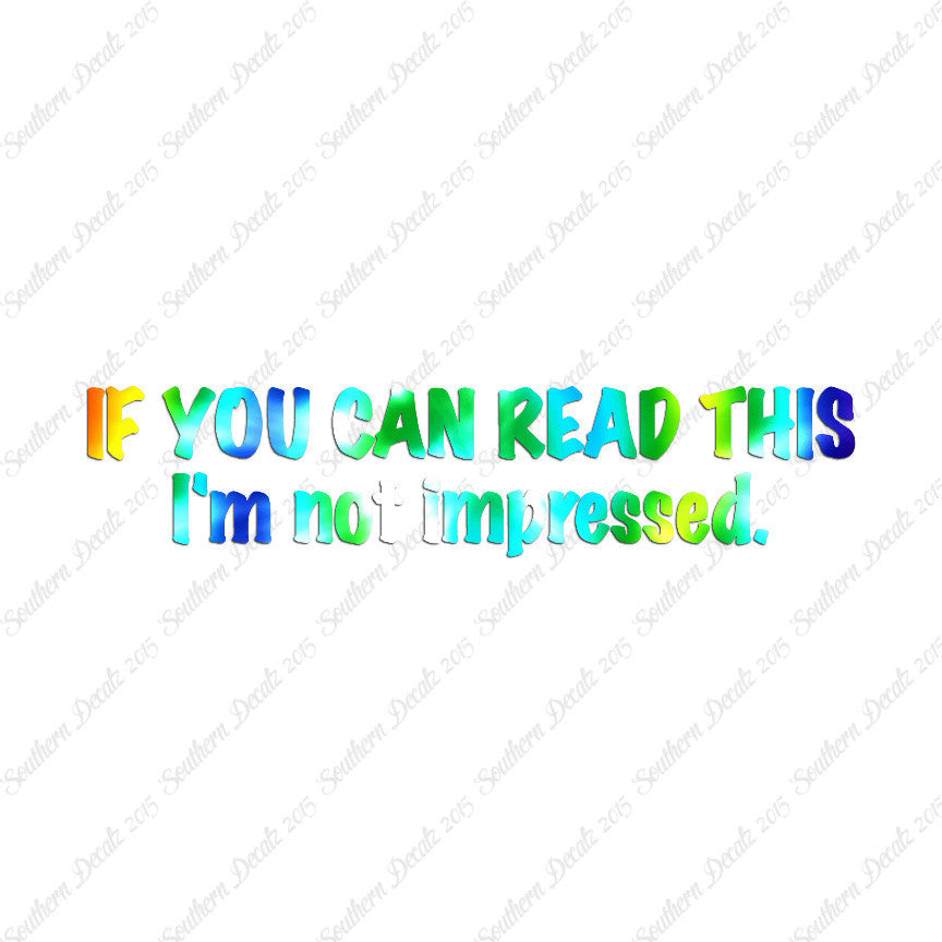 Read This Not Impressed