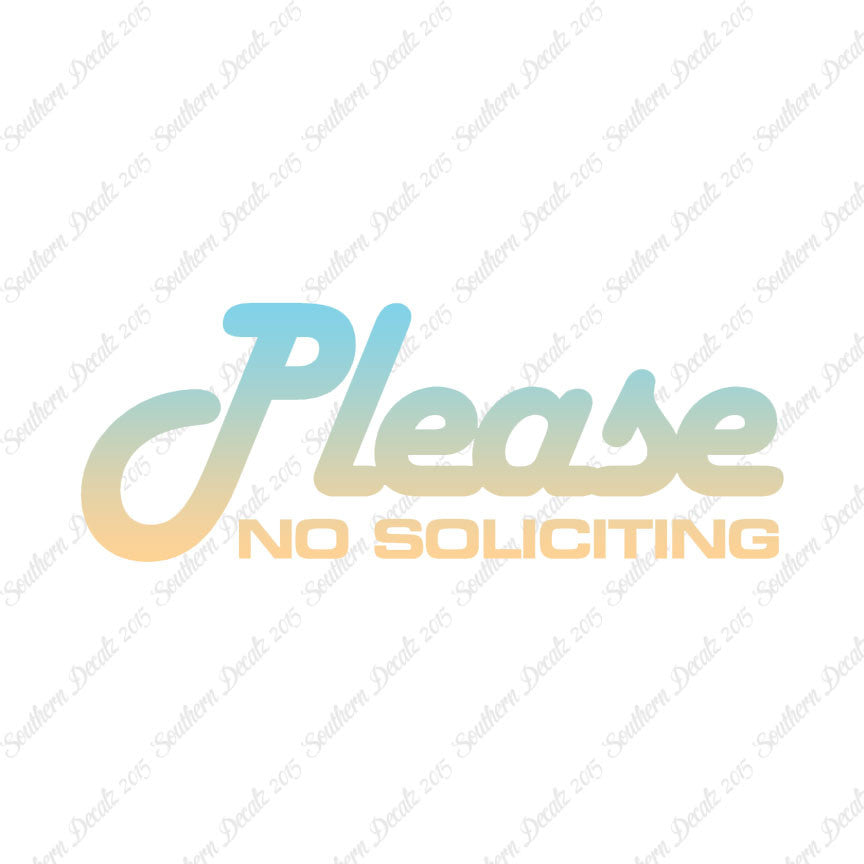 Please No Soliciting
