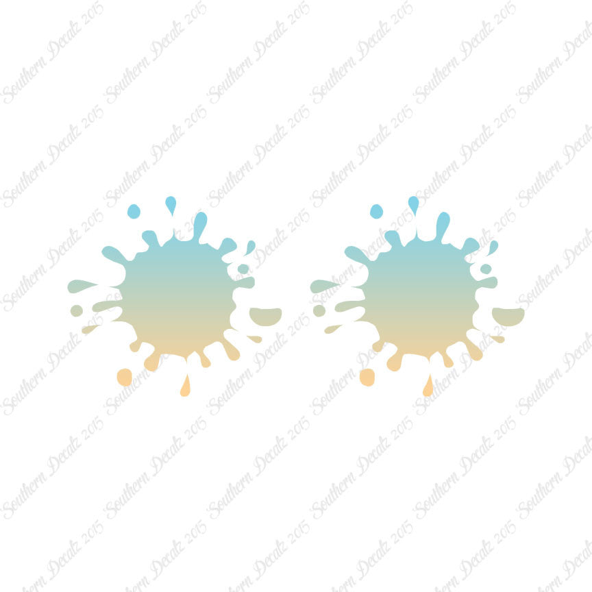 Pair Of Paint Splatter