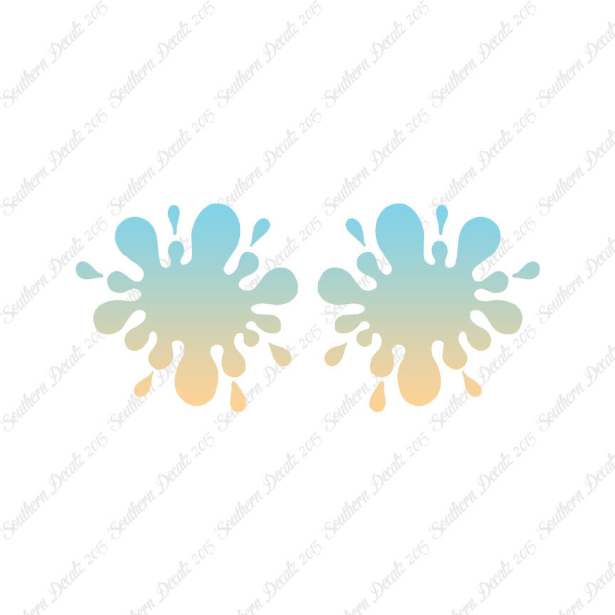 Pair Of Paint Ball Splatter