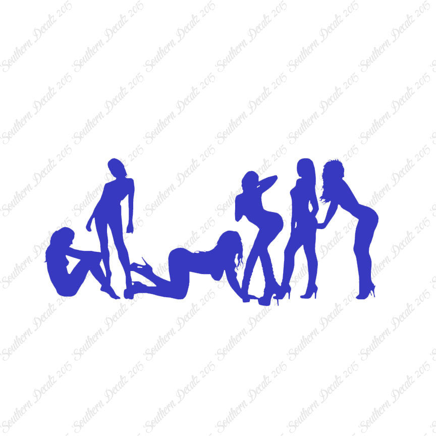 Group Of Dancers Strippers Girls