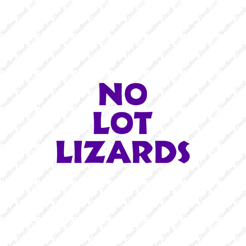 No Lot Lizards