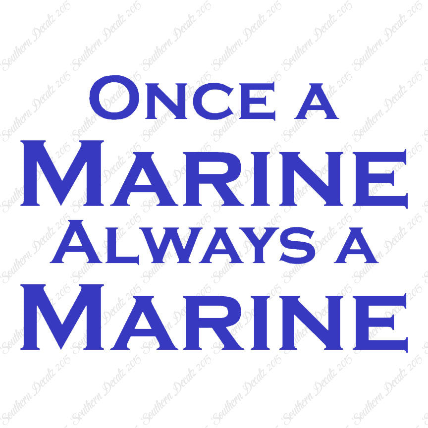 Once A Marine Always