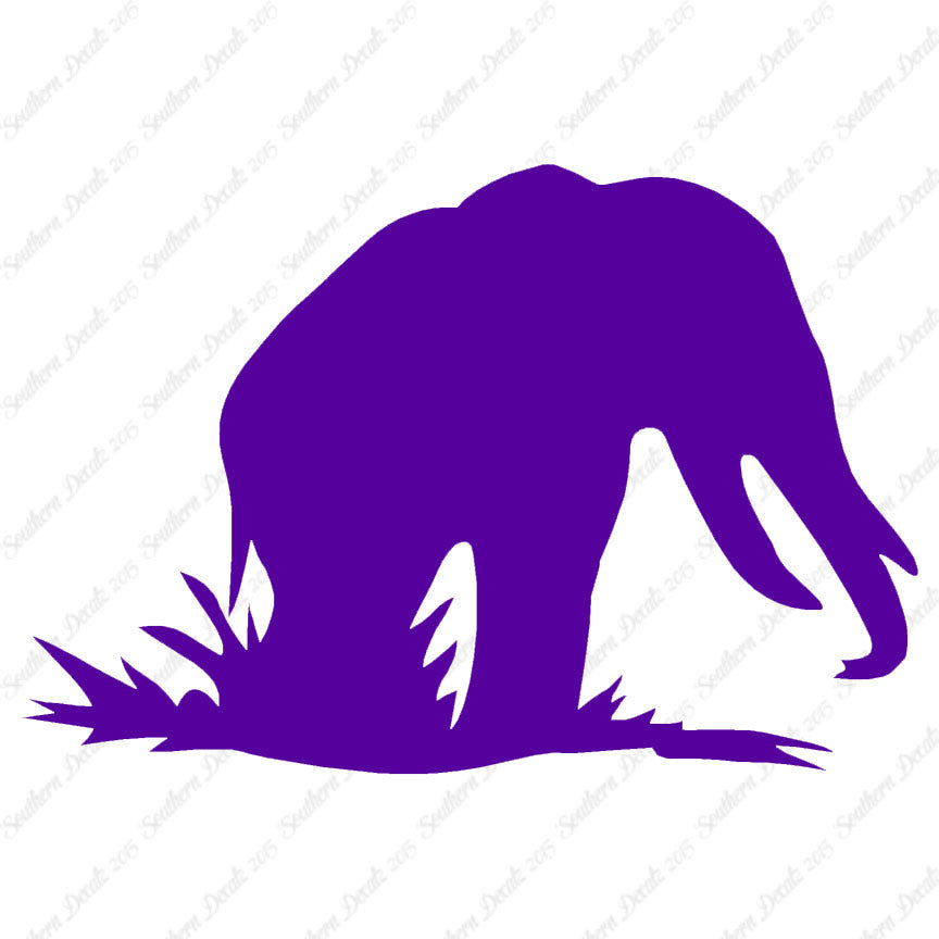 Grazing Elephant Tusks