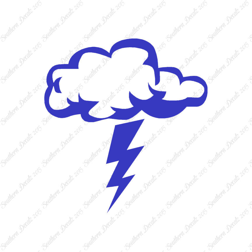 Storm Cloud Lightning Bolt