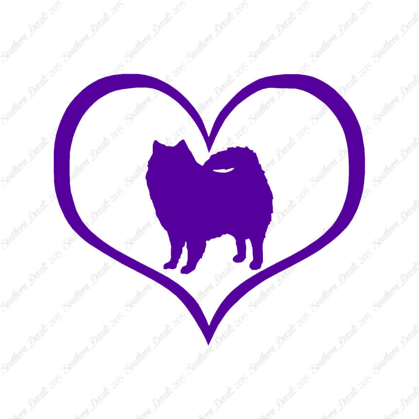 American Eskimo Dog Heart Love