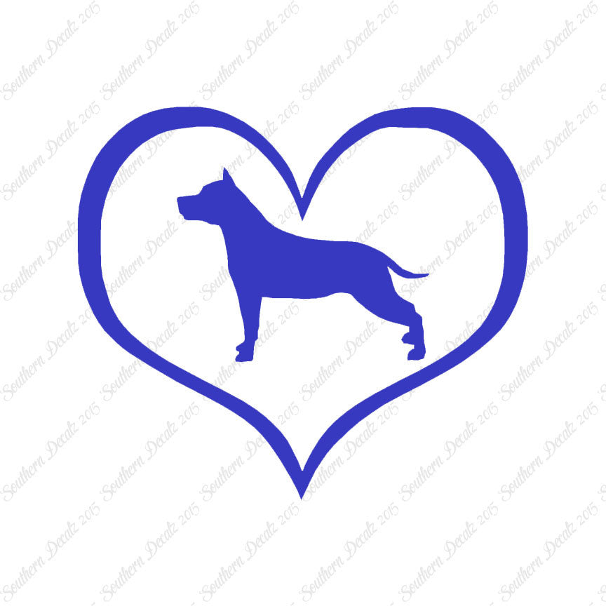 American Staffordshire Terrier Dog Heart