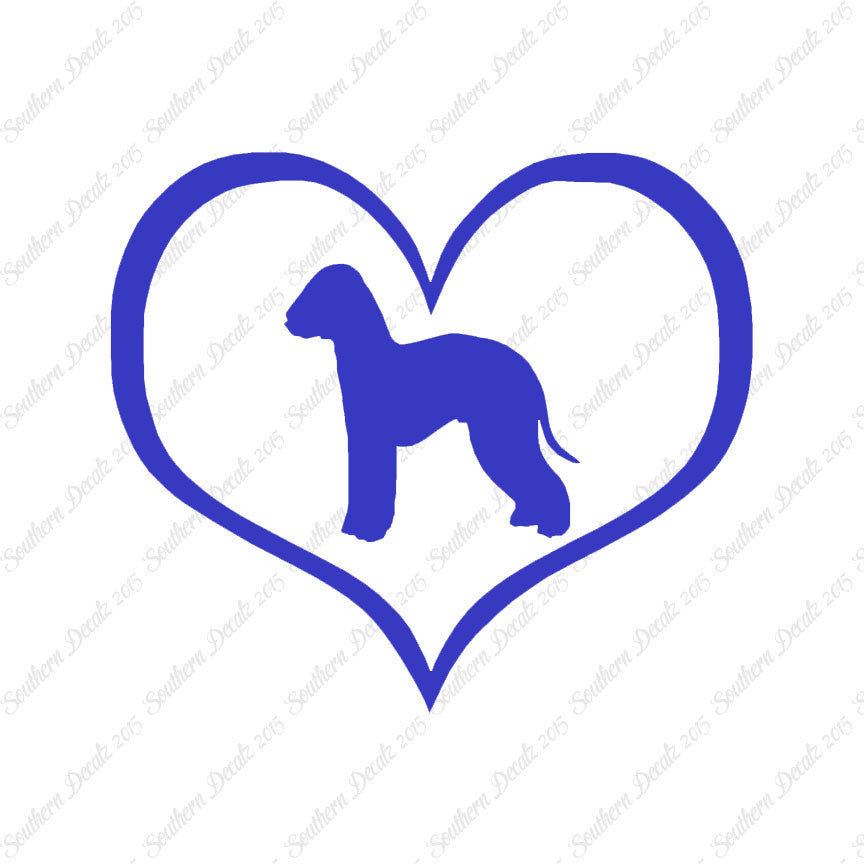 Bedlington Terrier Dog Heart Love
