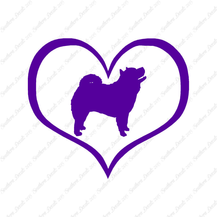 Chow Chow Dog Heart Love