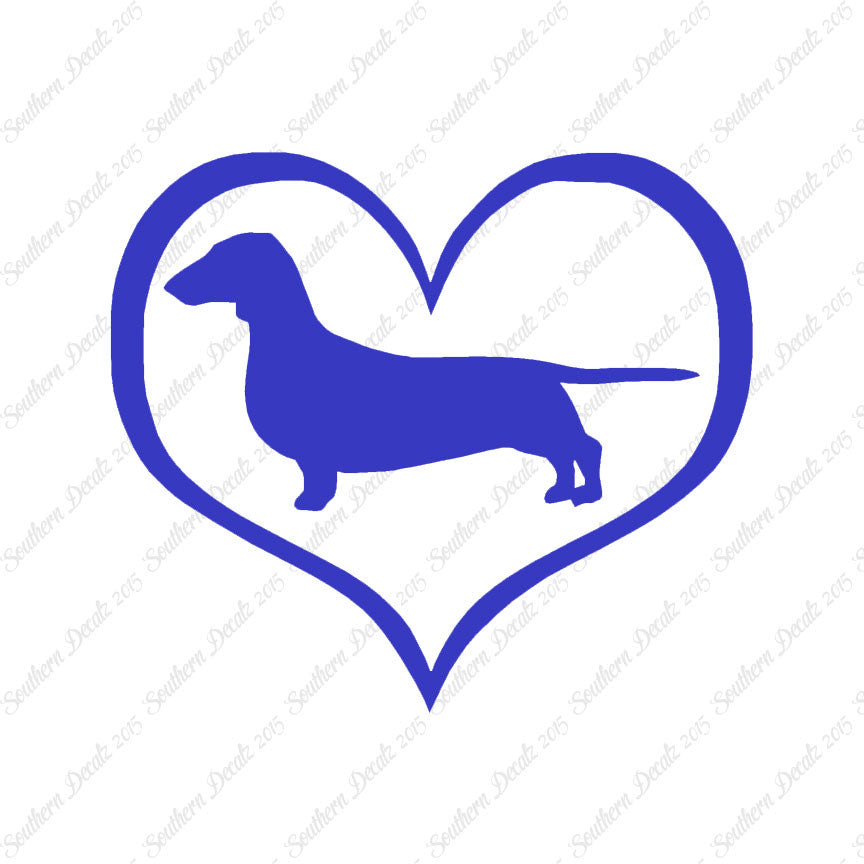 Dachshund Dog Heart Love