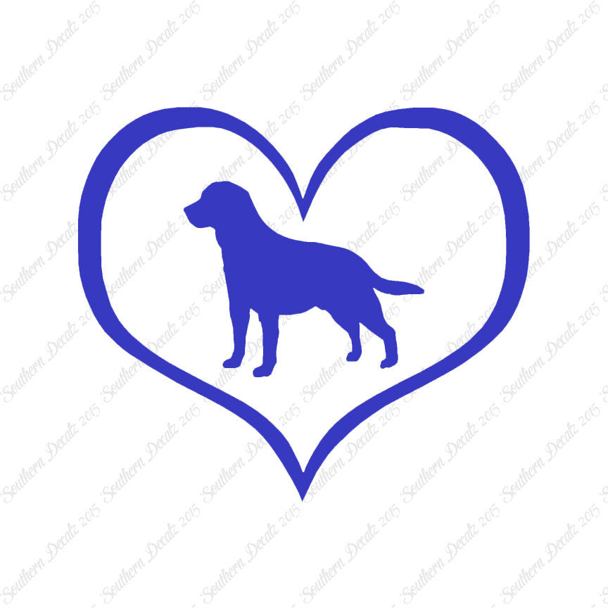 Labrador Retriever Dog Heart Love