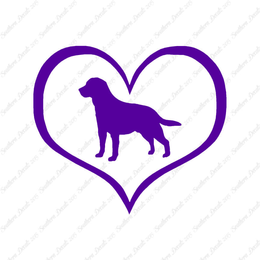 Labrador Retriever Dog Heart Love