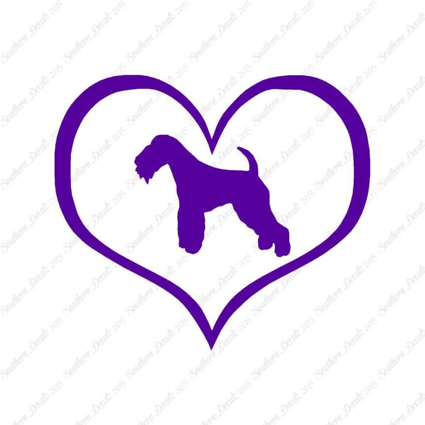 Lakeland Terrier Dog Heart Love