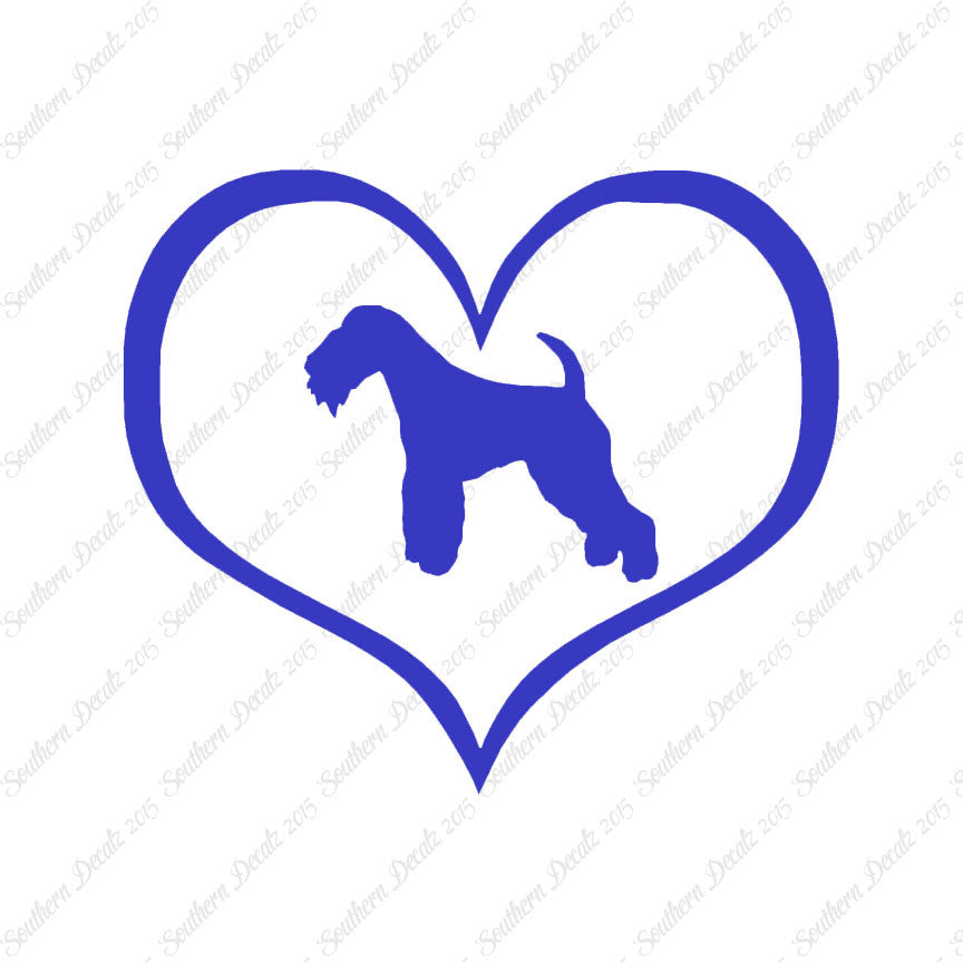 Lakeland Terrier Dog Heart Love