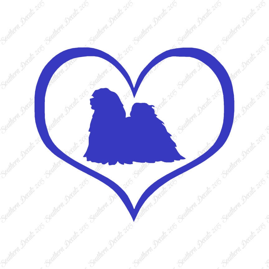 Lhasa Apso Dog Heart Love