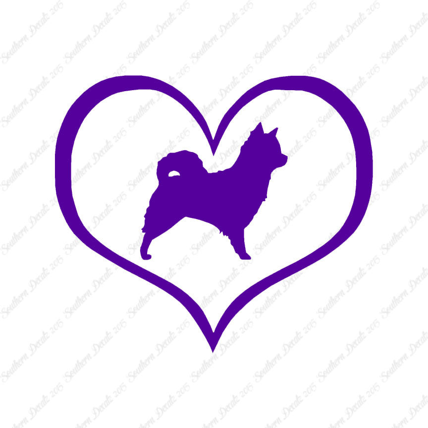 Long Haired Chihuahua Dog Heart Love