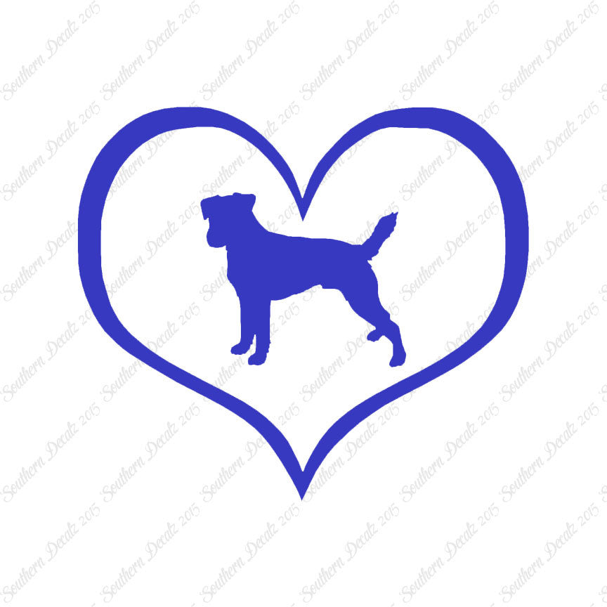 Parson Russell Terrier Dog Heart Love
