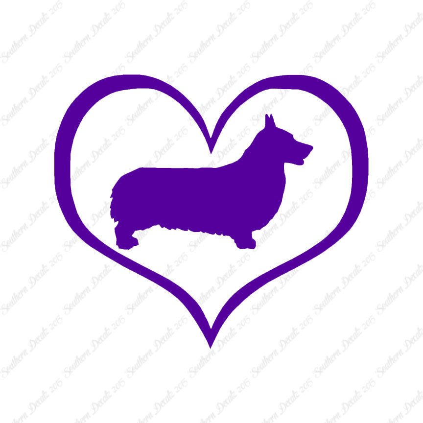 Pembroke Welsh Corgi Dog Heart Love