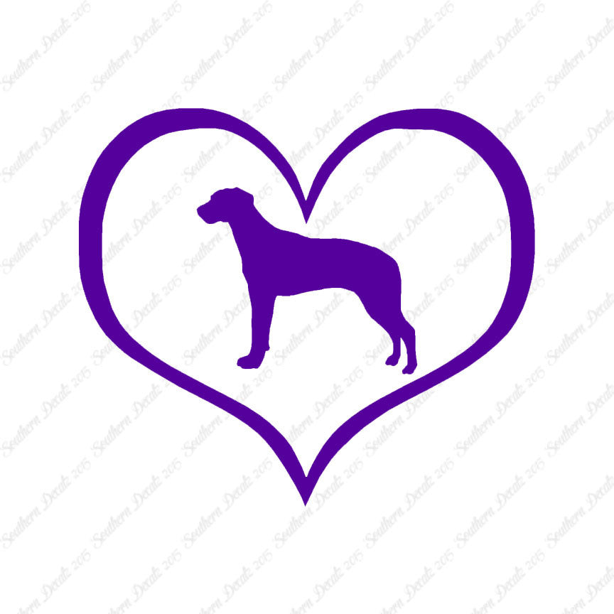 Rhodesian Ridgeback Dog Heart Love