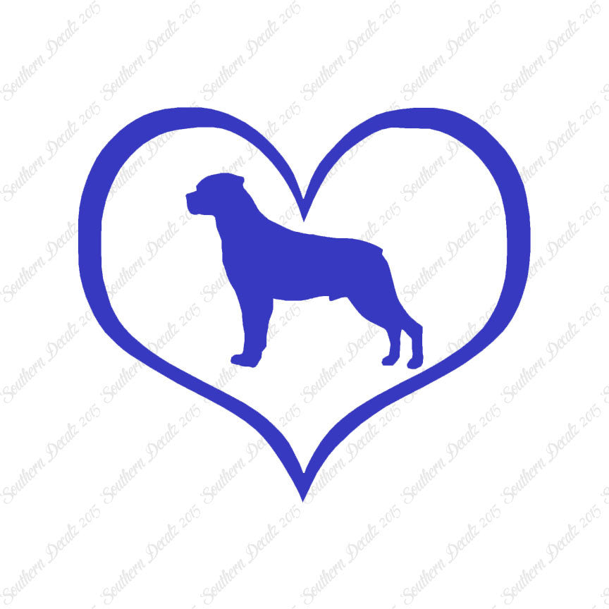 Rottweiler Dog Heart Love
