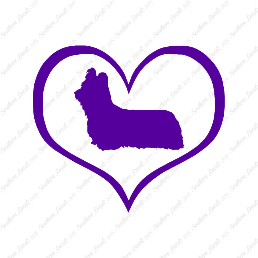 Skye Terrier Dog Heart Love