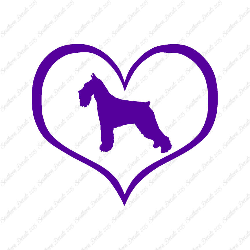 Standard Schnauzer Dog Heart Love