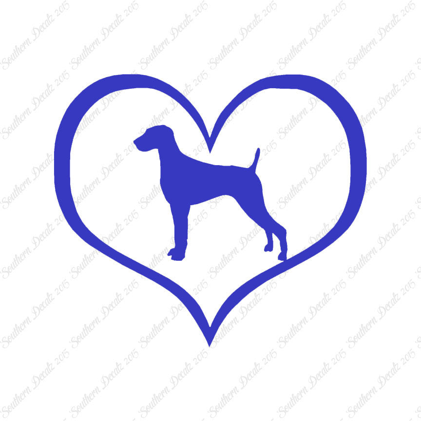 Weimaraner Dog Heart Love