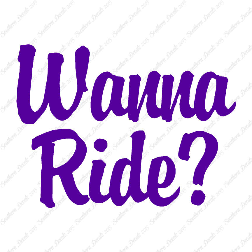 Wanna Ride ?