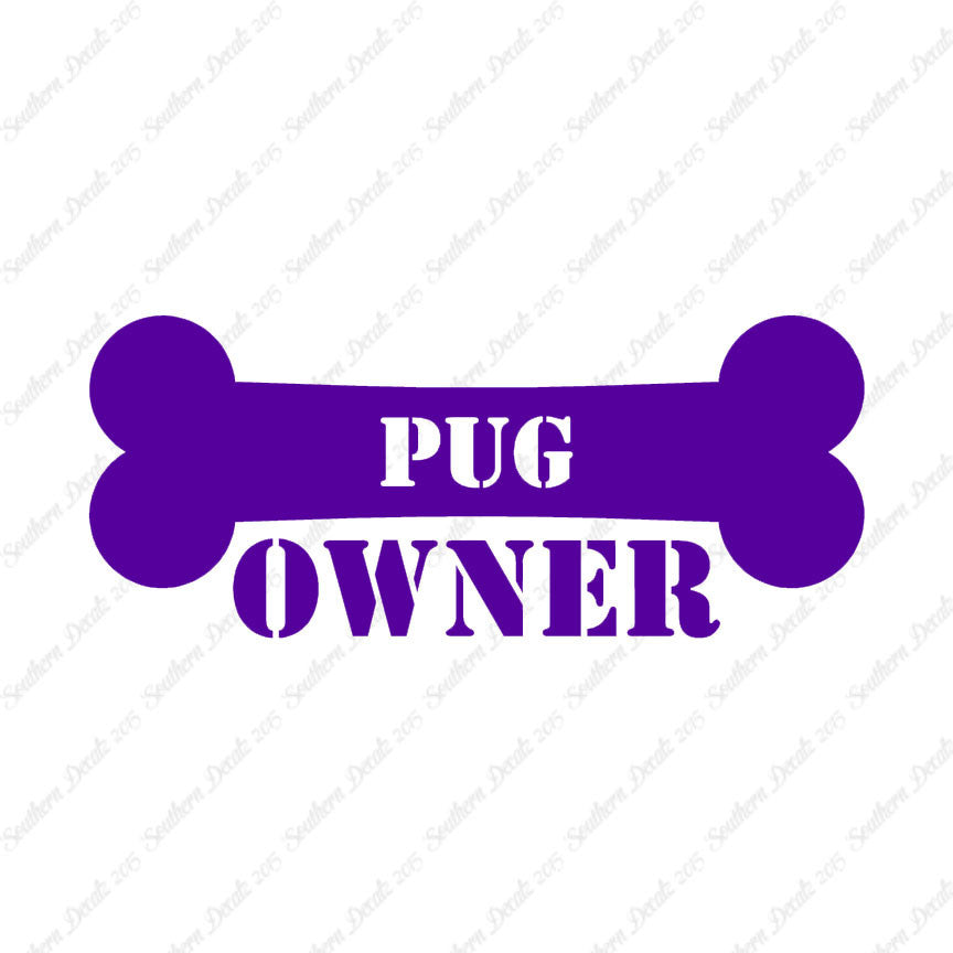 Pug Dog Owner Bone