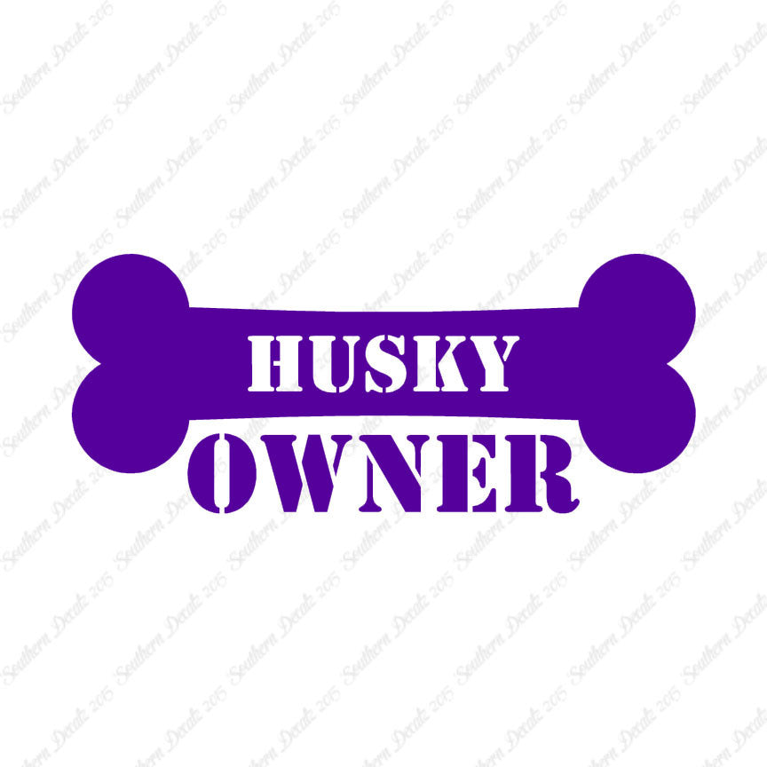 Husky Dog Owner Bone