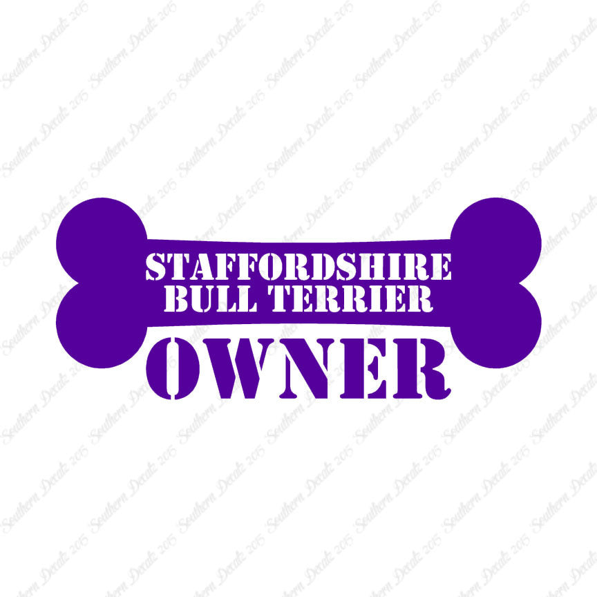 Staffordshire Bull Terrier Dog Owner Bon