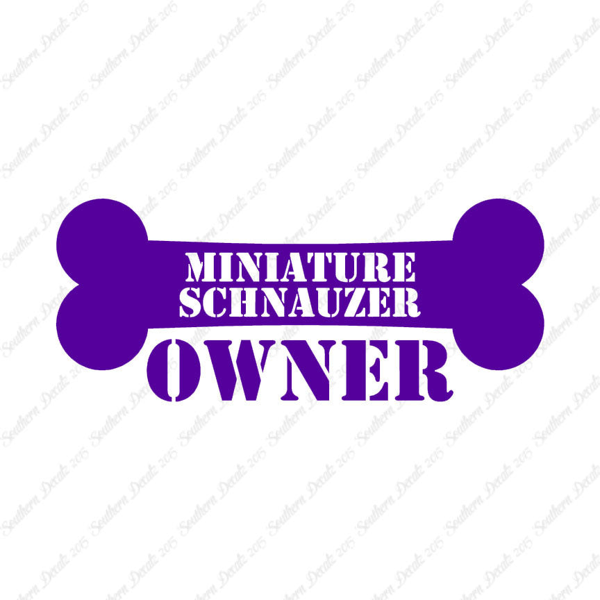 Miniature Schnauzer Dog Owner Bone