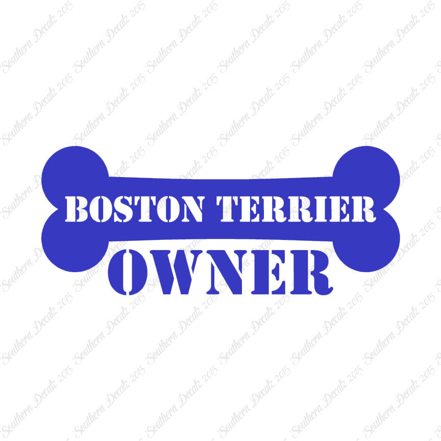 Boston Terrier Dog Owner Bone