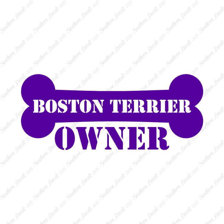 Boston Terrier Dog Owner Bone