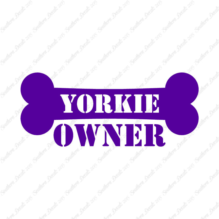 Yorkie Dog Owner Bone Yorkshire Terrier