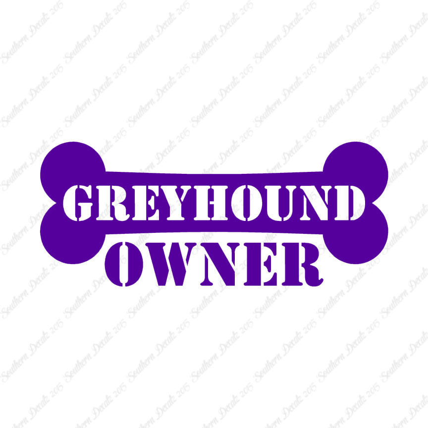 Greyhound Dog Owner Bone