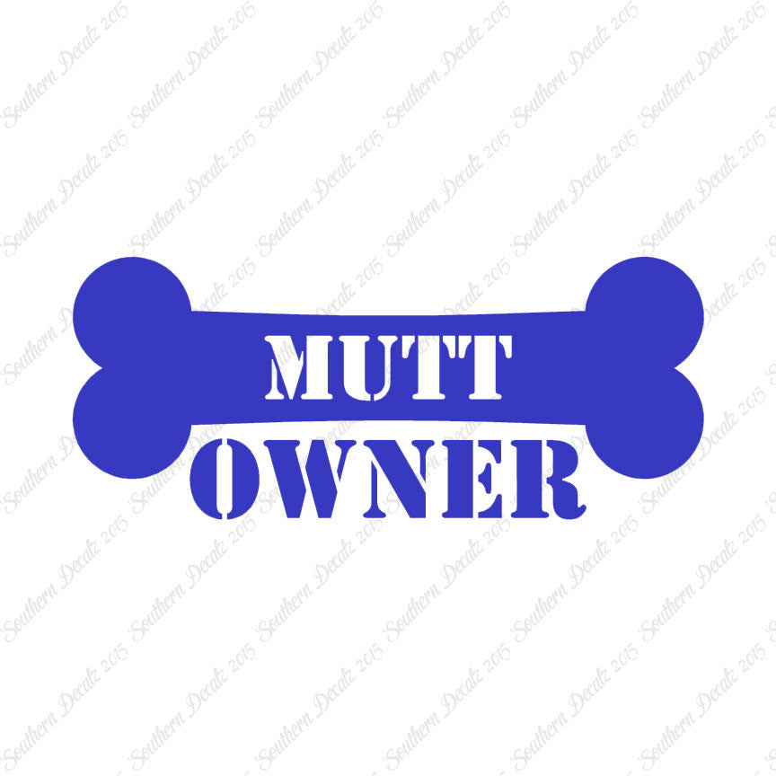 Mutt Dog Owner Bone