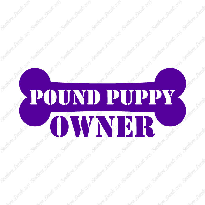 Pound Puppy Dog Owner Bone
