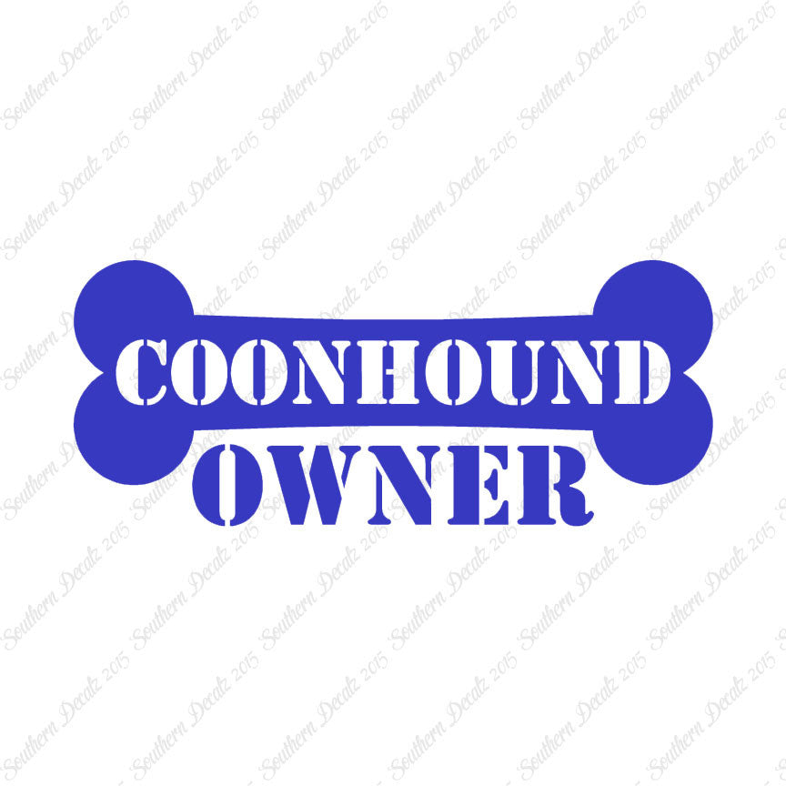 Coon Hound Dog Owner Bone