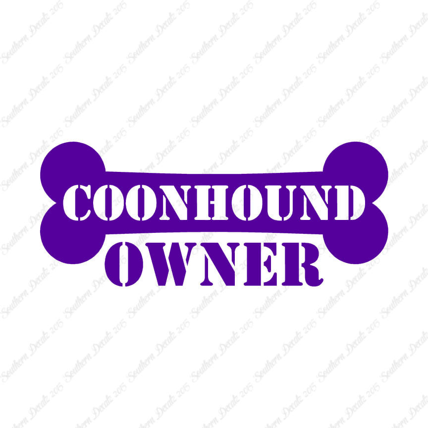Coon Hound Dog Owner Bone