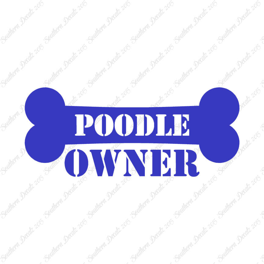 Poodle Dog Owner Bone