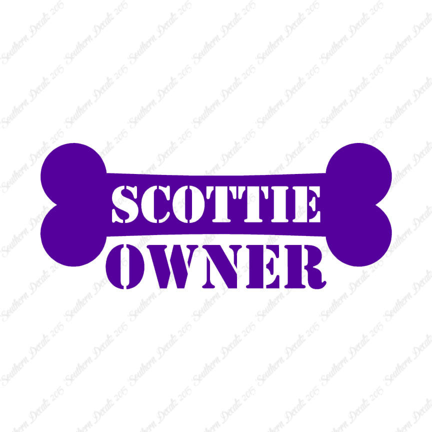 Scottie Dog Owner Bone Scottish Terrier