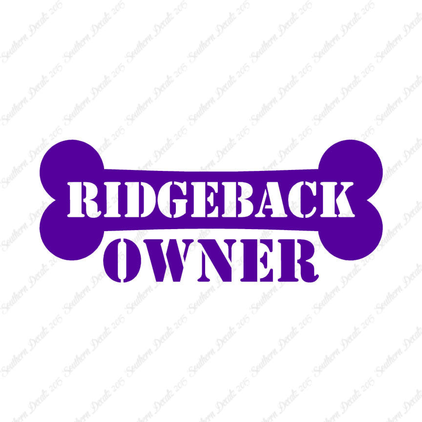 Ridgeback Dog Owner Bone