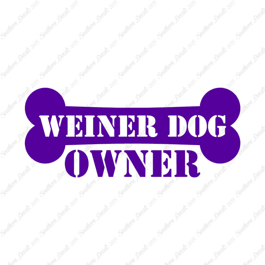 Weiner Dog Owner Bone Dachshund