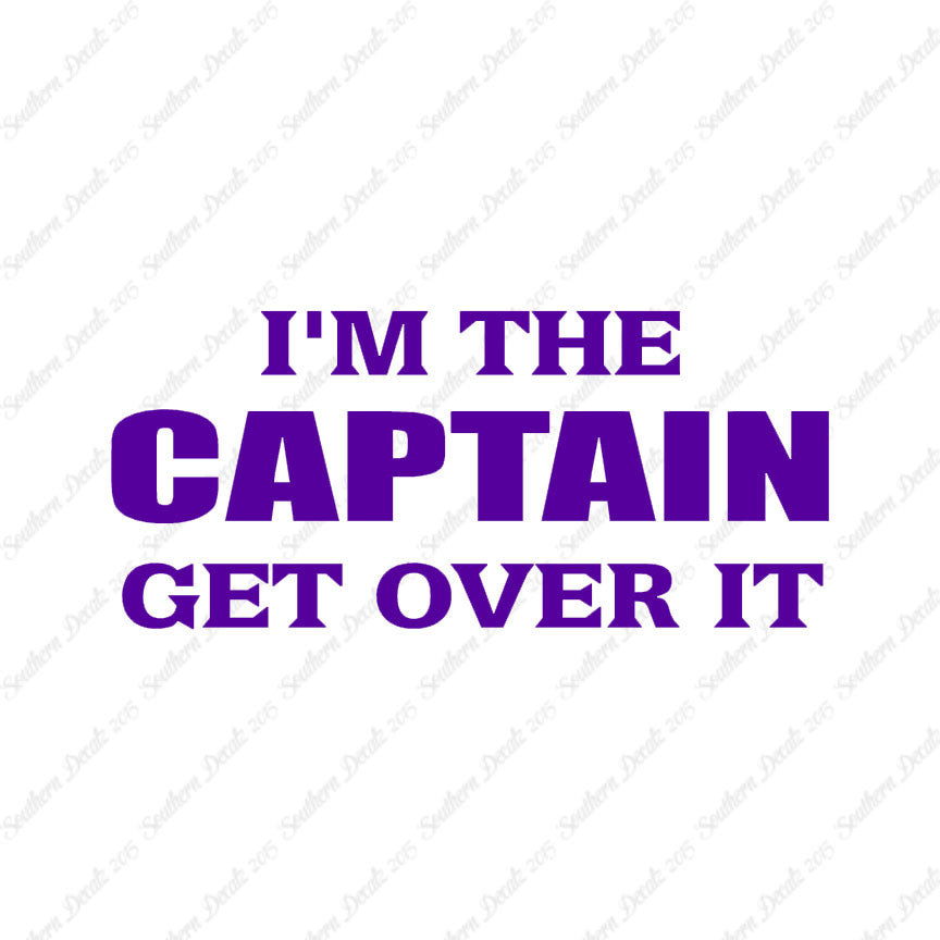 I'm Captain Get Over It