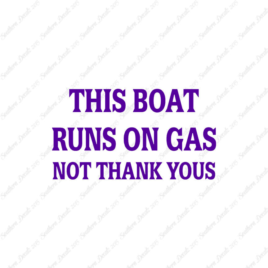 Fish Boat Runs On Gas
